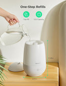 GoveeLife Humidifiers for Bedroom, Smart Cool Mist Air Humidifier for Baby, Nursery, Plants, Easy to Clean & Top Fill Ultrasonic Humidifier with APP & Voice Control, Essential Oil Diffuser, Nightlight by TinyTreasures Baby Boutique