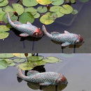Garden Statues, Koi Fish Decor, Set of 2 Antique Koi Fish Garden Statue,Fish Sculpture Garden for Outdoors, Patio Decor, Backyard and Home Kitchen Decoration by GreenHaven Gardens