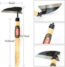 Kana Hoe 217 Japanese Garden Tool - Hand Hoe/Sickle is Perfect for Weeding and Cultivating. The Blade Edge is Very Sharp. (Beige-021) by GreenHaven Gardens