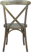 EMMA + OLIVER 2-Pack Medium with White Grain X-Back Chair by CozyNest Decor