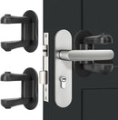 Child Proof Door Lever Lock, 2 Pack Door Locks for Kids Safety, Door Knob Child Proof, Baby Proofing, 3M Adhesive, Door Handle Child Proof, Baby Safety Locks for Toddlers (Black) by TinyTreasures Baby Boutique