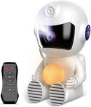 XIAOER Astronaut Galaxy Projector with Moon, Star Projector Night Light for Bedroom, Starry Nebula Space Projector Ceiling Lamp with Timer and Remote Control for Kids Adults by TinyTreasures Baby Boutique