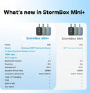 Tribit Portable Bluetooth Speaker StormBox Mini+, 12W Shower Speaker with 360°Surround Sound, 12H Playtime, Custom EQ, BT5.4, IPX7 Waterproof, RGB Lights, Type-C, AAC/SBC, TWS, Party/Beach/Gift (Blue) by TinyTreasures Baby Boutique