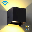 LANFU LED Aluminum Waterproof Wall Lamp, (Upgrade Dusk to Dawn Sensor) Waterproof Outdoor Light 20W 100-277V 2800K-3000K(Not dimmable) Outdoor Wall Light Warm Light 2LEDS (Black-20W-Larger) by GreenHaven Gardens