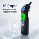 Ear Thermometer, Highly Accurate Ear Thermometer for Kids, Adults and Babies, 30 Memory Recall, 1s Result and 3-Color Fever Alert, with 24 Disposable Probe Covers, Blue by TinyTreasures Baby Boutique