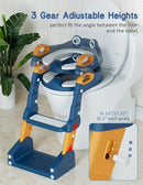 Potty Training Seat, Toddler Potty Training Toilet, Upgrade 2 In 1 Toddler Toilet Seat with Steps Stool Splash Guard and Anti-Slip Pad Soft Cushion, Potty Seats for Toddlers Baby Kids by TinyTreasures Baby Boutique