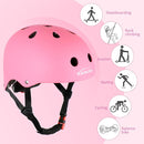 KAMUGO Kids Adjustable Helmet, with Sports Protective Gear Set Knee Elbow Wrist Pads for Toddler Age 2-8 Boys Girls, Bike Skateboard Hoverboard Scooter Rollerblading Helmet Set by TinyTreasures Baby Boutique