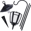 Dynaming 2 Pack Solar Hanging Lights Outdoor, Solar Powered Garden Decorative Lanterns with 2 x 38 Inch Shepherd Hooks, Waterproof Landscape Lighting for Lawn Patio Yard Pathway Driveway, Warm White by GreenHaven Gardens