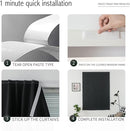 Adhesive Blackout Curtains- Self Stick Shades Window Blinds Curtains No Rod Needed Easy to Hang Curtains, Use for Bedroom, Living Room, Dining Room, Kitchen, Home Office, 35"W X 71"L, Black, 1 Panel by TinyTreasures Baby Boutique