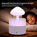 Rain Cloud Humidifier, Rain Humidifierrain Humidifier Water Drip, Water Drip Rain Sounds for Sleeping, Mushroom Waterfall Lamp, Desk Humidifiers for Office (white) by TinyTreasures Baby Boutique