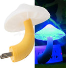 2Pack Sensor LED Night Light Plug in Lamp Mushroom Nightlight Cute Night Lights for Adults Kids Bedroom, Bathroom,Toilet,Hallway,Stairs,Kitchen Blue by TinyTreasures Baby Boutique