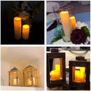 Aignis 12pcs Flameless LED Candles Battery Operated with 10-Key Remote Timer, Outdoor Indoor Waterproof, Warm Flickering Glow for Cozy & Romantic Home/Wedding/Holiday Décor(D2.2''xH4/5/6/7'') by CozyNest Decor