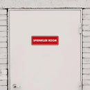 Signs ByLITA Standard Sprinkler Room Sign (Black) - Medium by GreenHaven Gardens