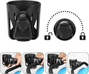 Accmor Universal Cup Holder, Stroller Cup Holder, 360° Rotatable Large Caliber Designed Bottle Holder for Stroller, Bike, Wheelchair, Walker, Scooter, Black by TinyTreasures Baby Boutique