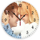 Generic Custom Clocks for Walls Personalized Clocks with Photo Text Logo Customize Gifts for Kitchen Bathroom Home Wedding Friend Family Lover, 10inch-25cm by TinyTreasures Baby Boutique