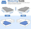 Sectional Couch Covers for L Shaped Sectional Sofa (Left or Right Facing) – Softer Chenille Sofa Covers Washable, Non-Slip Stretch Chaise Slipcover (Only 1 Piece, Dark Grey) by CozyNest Decor