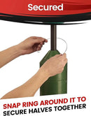 iPrimio 18" Squirrel Baffle - Easy Install Pole Wrap Around Baffle: Protect Hanging Bird Feeders, Squirrel Baffles for Feeders, No Tool Install, Durable Weather Resistant, for Bird Feeder Poles by GreenHaven Gardens
