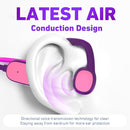 Kids Headphones, Bluetooth 5.2 Air Conduction Open Ear Headphones, 85dB Volume Limiting, Stereo Sound with Mic, IPX5 Waterproof, 20H Playtime, Perfect for School and Outdoor Activities-Purple by TinyTreasures Baby Boutique