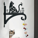 Plant Hangers Outdoor Heavy Duty Iron Decorative Cat Silhouette Plant Hooks for Hanging Baskets 11 inch Hanging Plant Bracket Wall Hooks for Flower Pot Lantern Bird Feeder Wind Chimes by GreenHaven Gardens