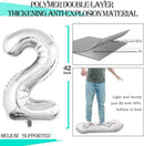 GOER Number 20 Balloons for 20th Birthday Party Decorations,42 Inch Jumbo Foil Helium Balloons for 20th Anniversary (Silver) by TinyTreasures Baby Boutique