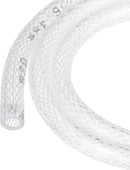 1/4" x 3/8" Braided Clear Plastic PVC Tubing 10ft High Pressure Flexible Reinforced Vinyl Tube, [for Garden Irrigation, Water Hose, Fish Tank, Water Transfer] - 6.4x9.5mm
