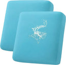 hyha Waterproof Couch Cushion Covers, Stretch Sofa Couch Seat Slipcover for Dog Washable, Non-Slip Waterproof Outdoor Cushion Covers for Patio Furniture Replacement (2 Pieces, Peacock Blue) by CozyNest Decor