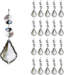 Maple Leaf 20pcs Crystal Chandelier Prisms Replacement Pendant Parts, 38mm Hanging Crystals Beads for Chandelier Wedding Decoration Clear by GreenHaven Gardens