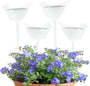 Evelots Plant Self Watering Glass Globes, Bird Shaped Bulbs (4 Pack) Automatic Water Irrigation System for Plants with Funnel, Indoor & Outdoor Use -Extra Long 9.5 Inches by GreenHaven Gardens