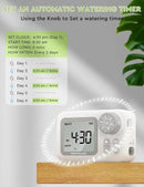 [2025 Upgraded] Automatic Drip Irrigation Kit, 15 Potted Indoor Houseplants Support, Indoor Automatic Watering System for Plants, with Digital Programmable Water Timer by GreenHaven Gardens