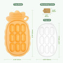 haakaa Silicone Nibble Freezer Tray -Breastmilk Teething Popsicle Mold - Baby Fruit Food Feeder Teether Tray - Baby Food Maker - Ice Cube Tray - 4 Months+ Babies - BPA Free -Apricot by TinyTreasures Baby Boutique