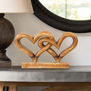 Decozen Gifts for Mom - Wooden Heart Sculpture - Mother's Day Birthday Gifts, Home, Office, Living Room, Shelf, Fireplace, Farmhouse, Tabletop, Boho and Mantle Decor - Mothers Day Decorations by CozyNest Decor