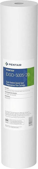 Pentair Pentek Big Blue Filter Housing Bundle with DGD-5005-20 Big Blue Water Filter Cartridge