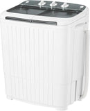 Pataku Portable Washing Machine, 17.6 Lbs Compact Mini Washer and Dryer Combo,Twin Tub Laundry Washer with Spin Cycle, Soaking Function Ideal for Apartment, Dorms, RVs Camping, Grey by CozyNest Decor