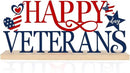 COCHIE Metal Happy Veterans Day Sign, Thank You Veteran Table Centerpieces Decorations for Home, Office, Shelf, Mantel, Indoor, Traditional Party Supplies Decor (Veterans) by CozyNest Decor
