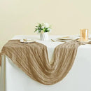 Sioloc Nude Cheesecloth Table Runner Fall Autumn Decor for Home 10ft Table Cloth for Tea Wedding Birthday Party Baby Bridal Shower Halloween Thanksgiving by CozyNest Decor