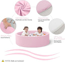 47.2"x 13.8" Foam Ball Pit, Large Ball Pits for Toddlers, Soft Round Playpen Ball Pool for Kids, Ideal Gift for Child Indoor and Outdoor Game, Pink(Balls not Included) by TinyTreasures Baby Boutique