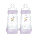 MAM Easy Start Anti-Colic Baby Bottle 9 oz, Medium Flow, Breastfeeding-Like Silicone Nipple Bottle, Reduces Colic, Gas, & Reflux, Easy-to-Clean, BPA-Free, Vented Baby Bottles for Newborns, 2+ Months by TinyTreasures Baby Boutique