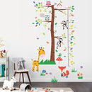 3D Cartoon Animal Height Growth Chart for Kids Wall Stickers Removable DIY Trees and Leaves Wall Stickers Vinyl Flowers Plants and Mushrooms Wall Art Decor for Nursery Kids Bedroom Living Room by TinyTreasures Baby Boutique