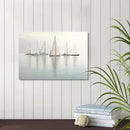 Nautical Sailing Picture Wall Art - Coastal Sailboat Canvas Ocean Ship Prints Sea Level Boat Painting Artwork for Bathroom by CozyNest Decor