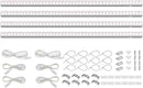 Barrina Grow Lights for Indoor Plants, Full Spectrum Sunlight, 2ft 40W (4 x 10W, 250W Equivalent), LED Grow Light Bulbs, T5 Grow Lights, Plug and Play, Pinkish White, 4-Pack by GreenHaven Gardens
