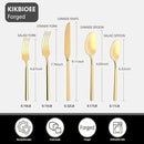 Gold 20 Piece Stainless Steel Silverware Set, Handle Flatware, Modern Mirror Finish Cutlery Set, Service for 4, Dishwasher Safe by CozyNest Decor