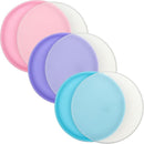 WeeSprout Baby & Toddler Non-Suction Plates with Lids, 100% Food Grade Silicone Plates, Premium Hard Plastic Lids, Unbreakable Design, Microwave & Dishwasher Safe, 3 Pack by TinyTreasures Baby Boutique