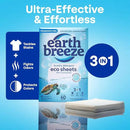 Earth Breeze Laundry Detergent Sheets Fragrance-Free - 180 Loads Eco Liquidless Soap - Travel-Friendly for Hot & Cold Cycles, Tackles Tough Stains & Odors - Gentle on Sensitive Skin, 90 Ct (3 Pack) by CozyNest Decor