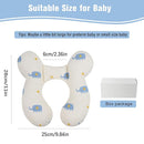 vocheer Baby Neck Pillow(Upgraded),Cotton, Baby Support Pillow, Car Seat Pillows for Newborn, Carseat Head and Body Support, Infant Travel Pillows for Prams, Pushchair, Stroller, Bouncer, Elephant by TinyTreasures Baby Boutique