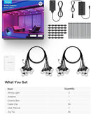 Govee Smart Outdoor String Lights 2, 96ft RGBIC Outdoor Lights with Dimmable Warm White LED Bulbs, 47 Scene Modes for Patio, Backyard, IP65 Waterproof, Works with Alexa, App Control by CozyNest Decor