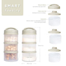 Termichy Stackable Formula Dispenser Portable Milk Powder Container, 2 Pack, Warm Grey by TinyTreasures Baby Boutique
