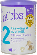 Bubs Goat Milk Infant Formula Stage 2, Infants 6-12 months, Made with Fresh Goat Milk, 14.1 oz by TinyTreasures Baby Boutique