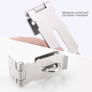 Door Locks Hasp Latch, 3 Inch Stainless Steel Safety Packlock Clasp Hasp Lock Latch, Extra Thick Door Gate Lock Hasp with Screws Brushed Finish 2 Pack by TinyTreasures Baby Boutique