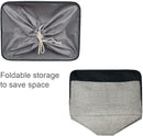 TheWarmHome Organization and Storage Basket for Organizing - 17x14x10 inch Large 3 Pack Collapsible Storage Bin for Shelves, Fabric Basket for Gifts Empty Organizer Gift Closet (Black & Grey) by TinyTreasures Baby Boutique