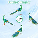 DREAMSOUL Set of 2 Peacock Garden Statues Metal Garden Sculptures & Statues Yard Art Peacock Statue by GreenHaven Gardens